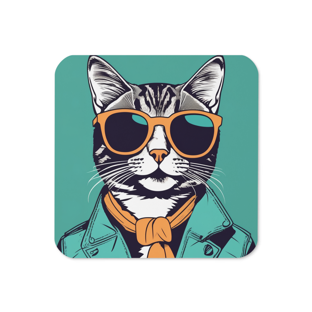 PugMug Custom Tabby Companion Cat Coaster