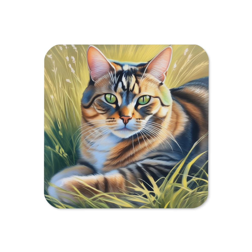 PugMug Custom Tabby Exotic Cat Coaster