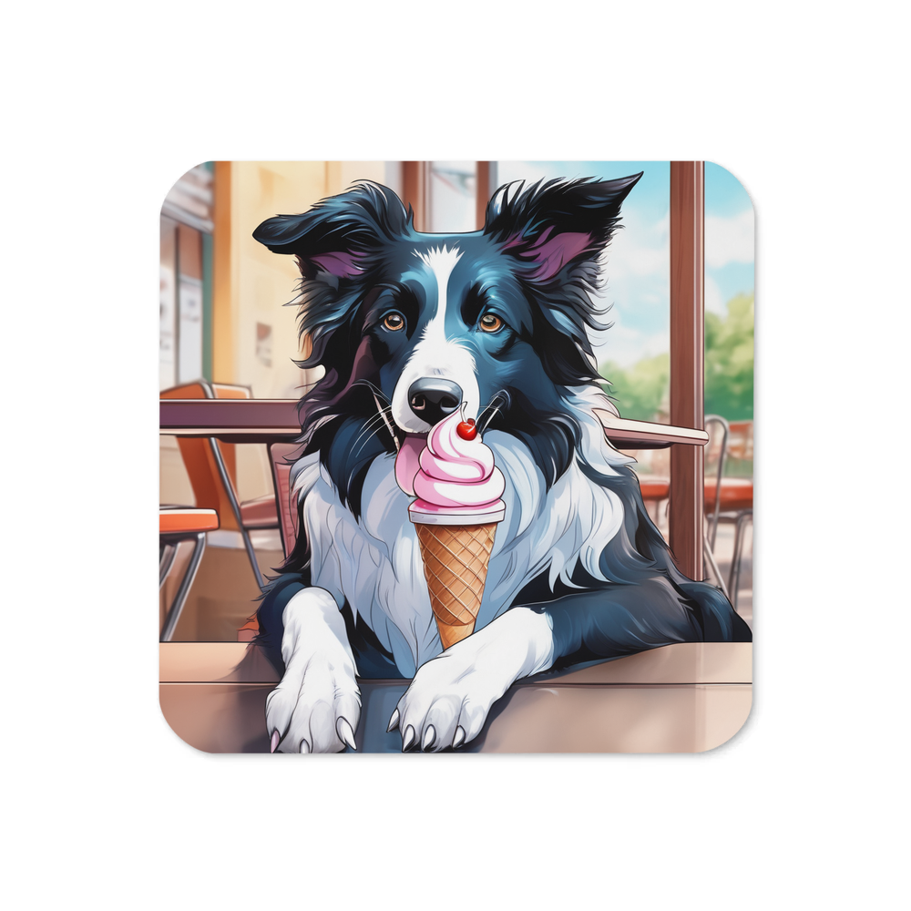 PugMug Custom Border Collie Coaster