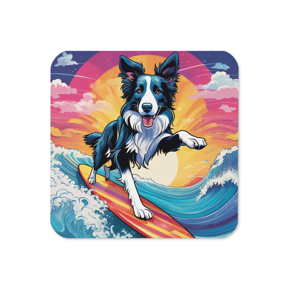 PugMug Custom Border Collie Coaster