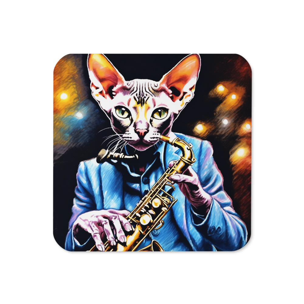 PugMug Custom Tabby Sphynx Cat Coaster