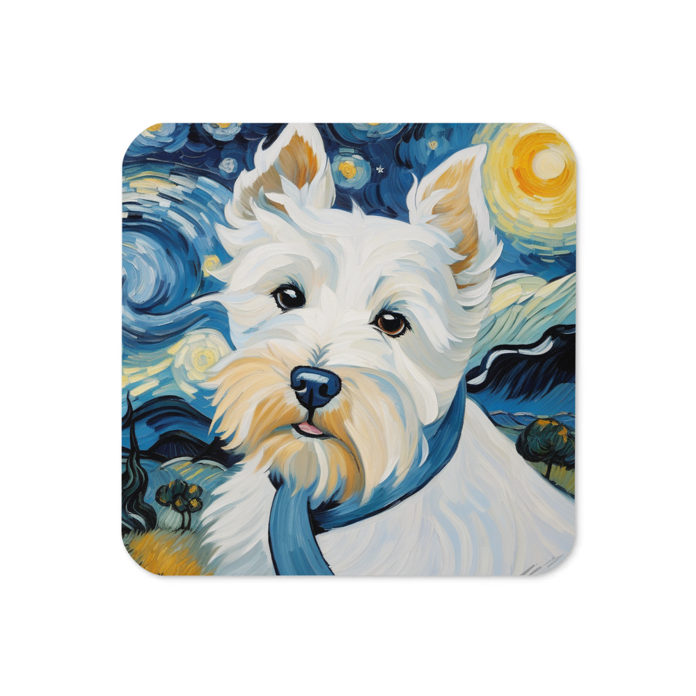 PugMug Custom West Highland White Terrier Coaster