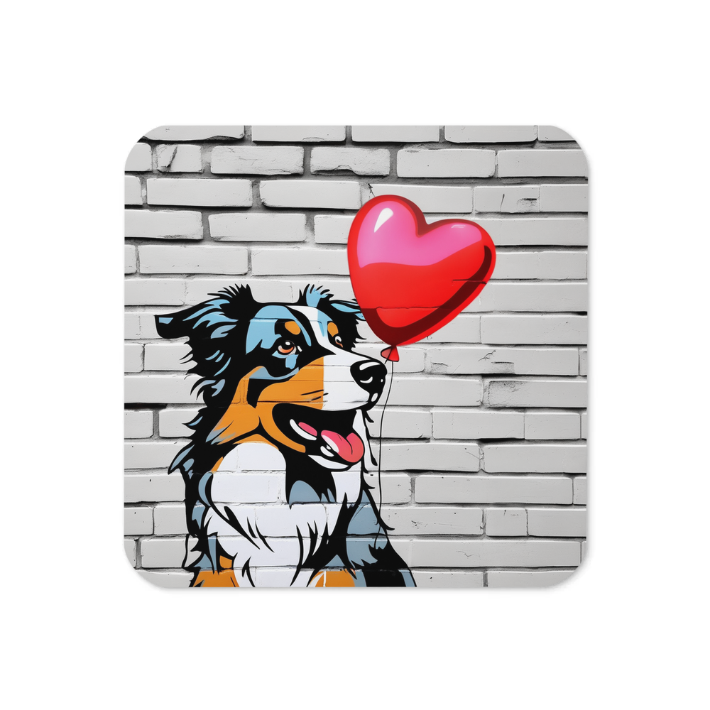 PugMug Custom Australian Shepherd Dog Coaster