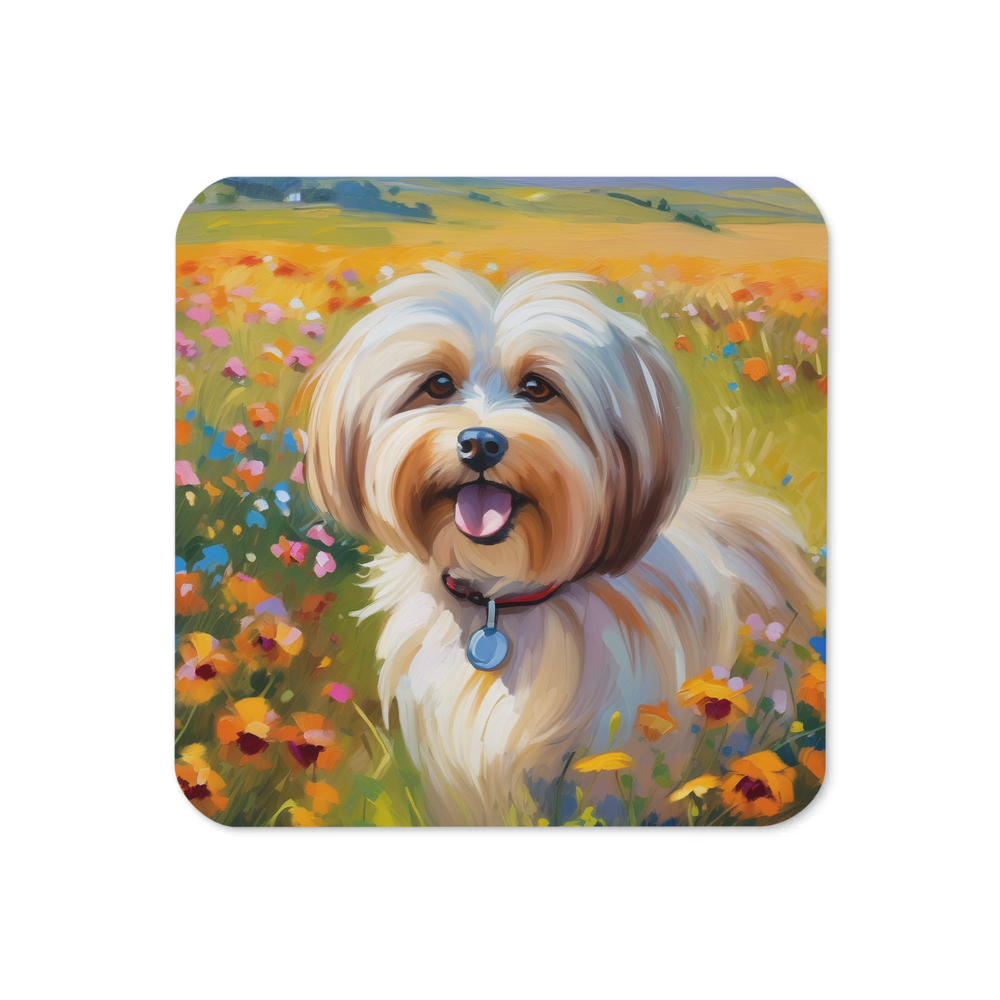 PugMug Custom Tan Havanese Dog Coaster