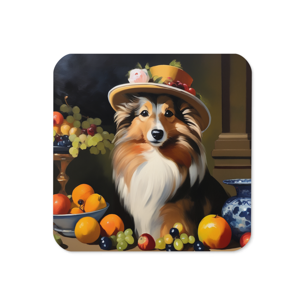 PugMug Custom Shetland Sheepdog Coaster