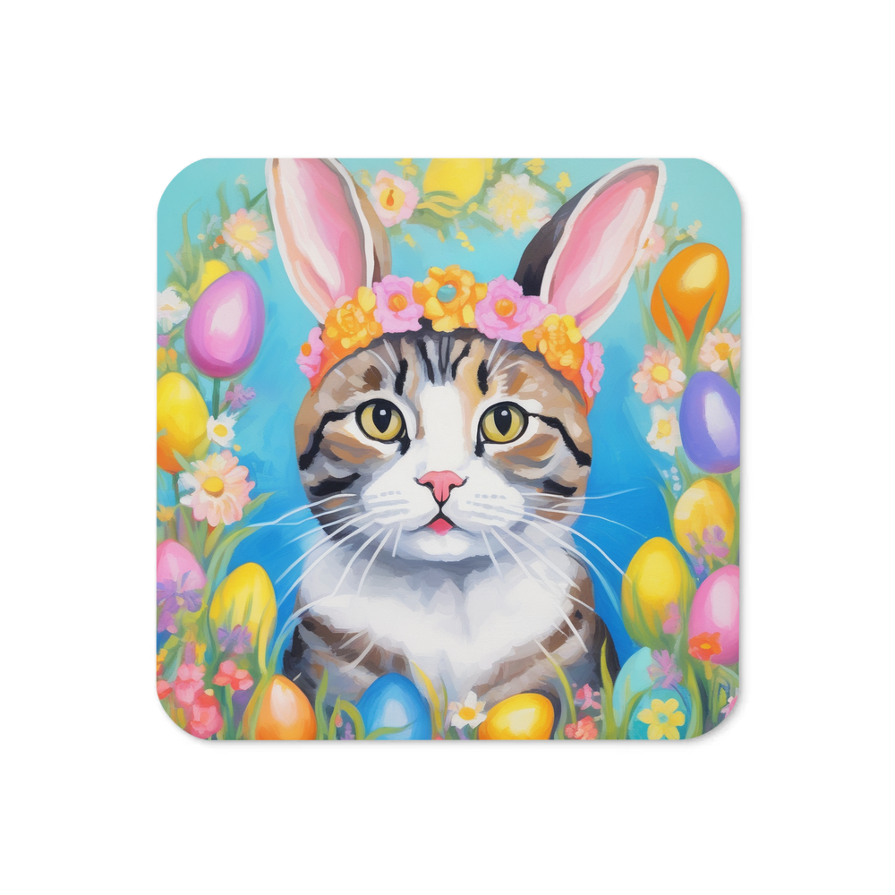 PugMug Custom Tabby Scottish Fold Cat Coaster