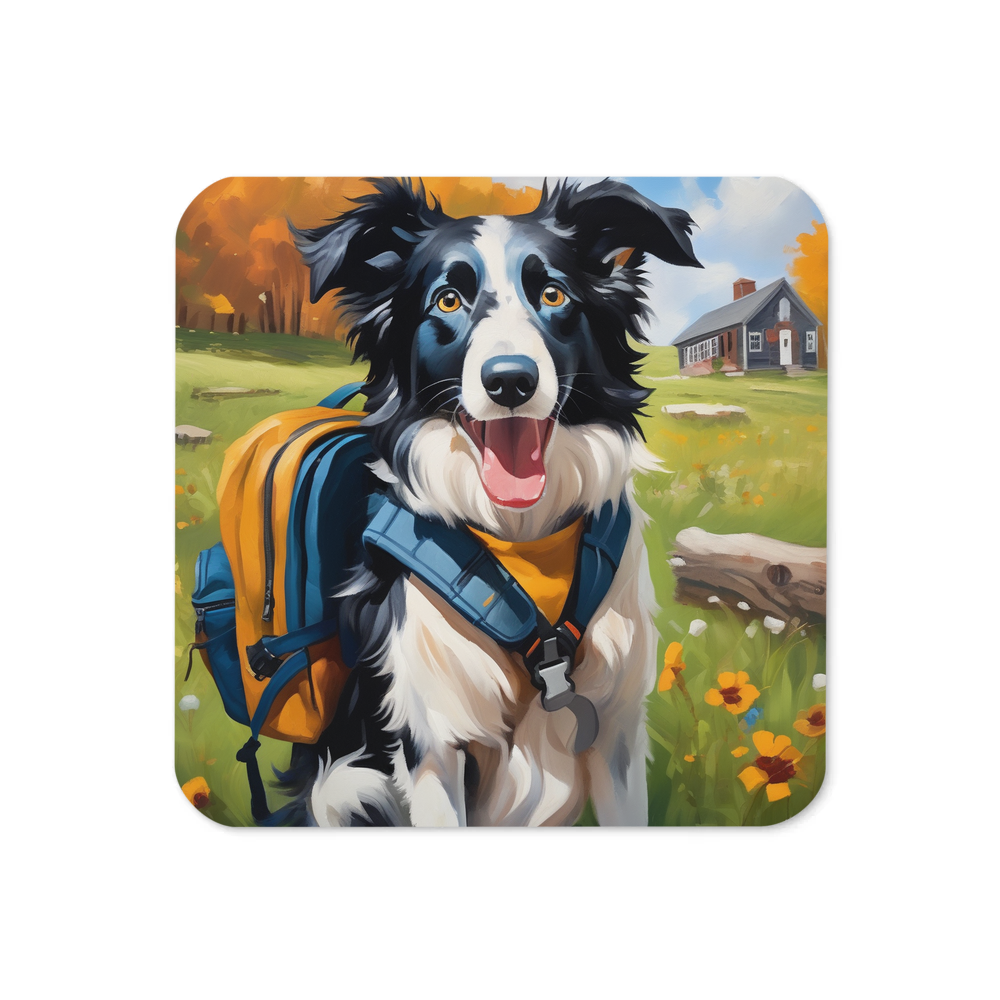 PugMug Custom Border Collie Coaster