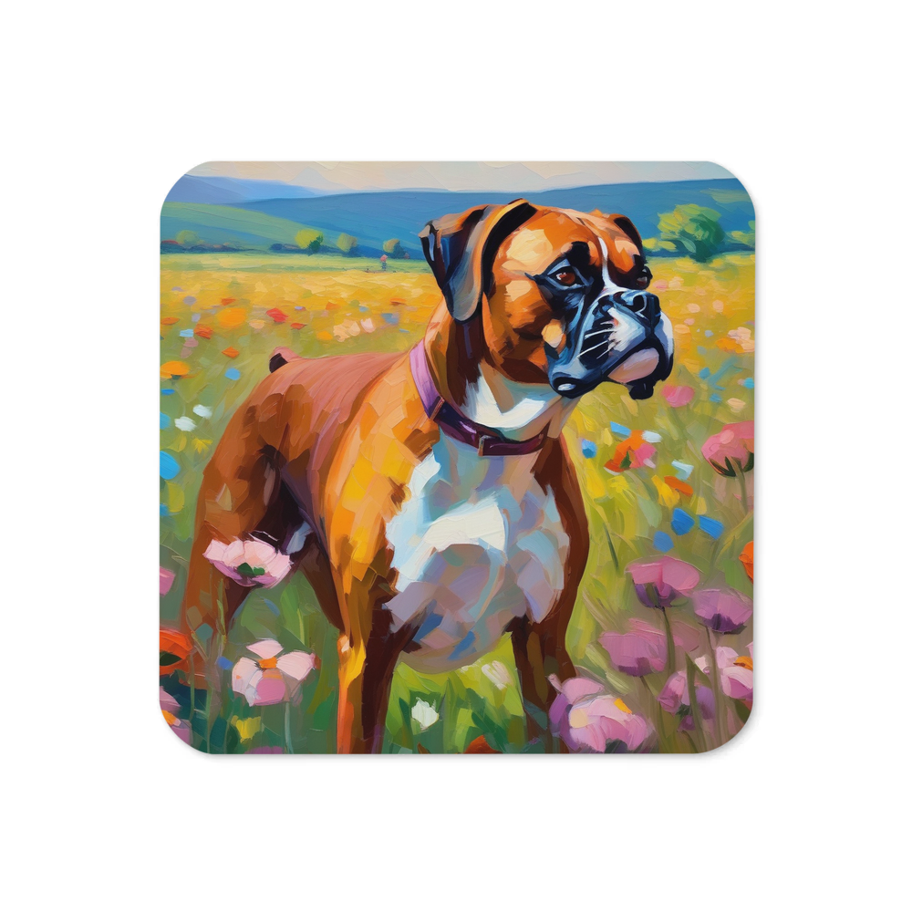 PugMug Custom Boxer Dog Coaster