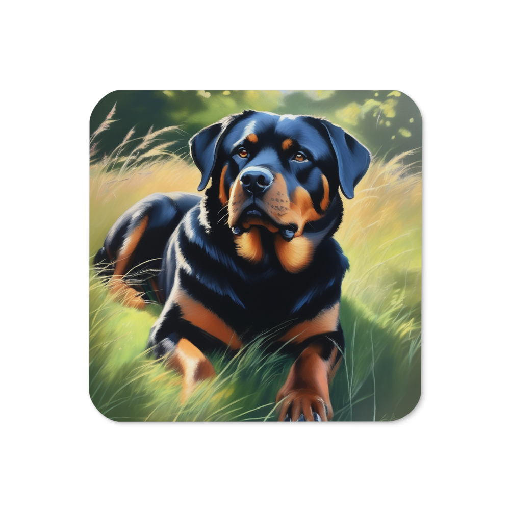 PugMug Custom Rottweiler Coaster