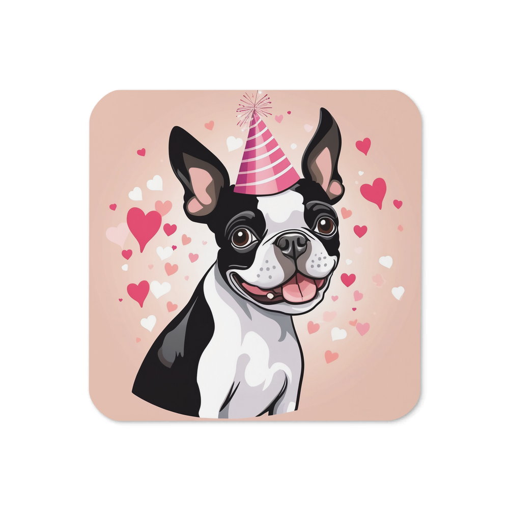PugMug Custom Boston Terrier Coaster