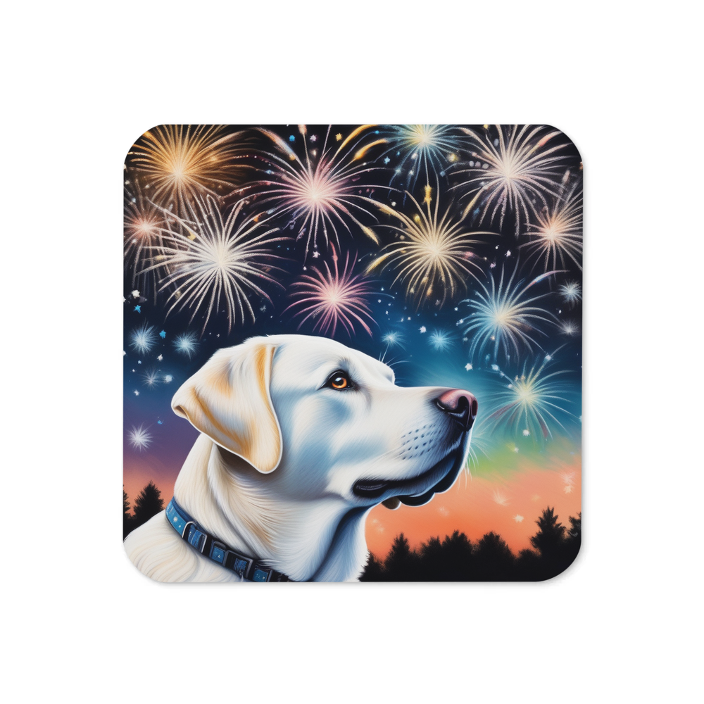 PugMug Custom White Labrador Retriever Coaster