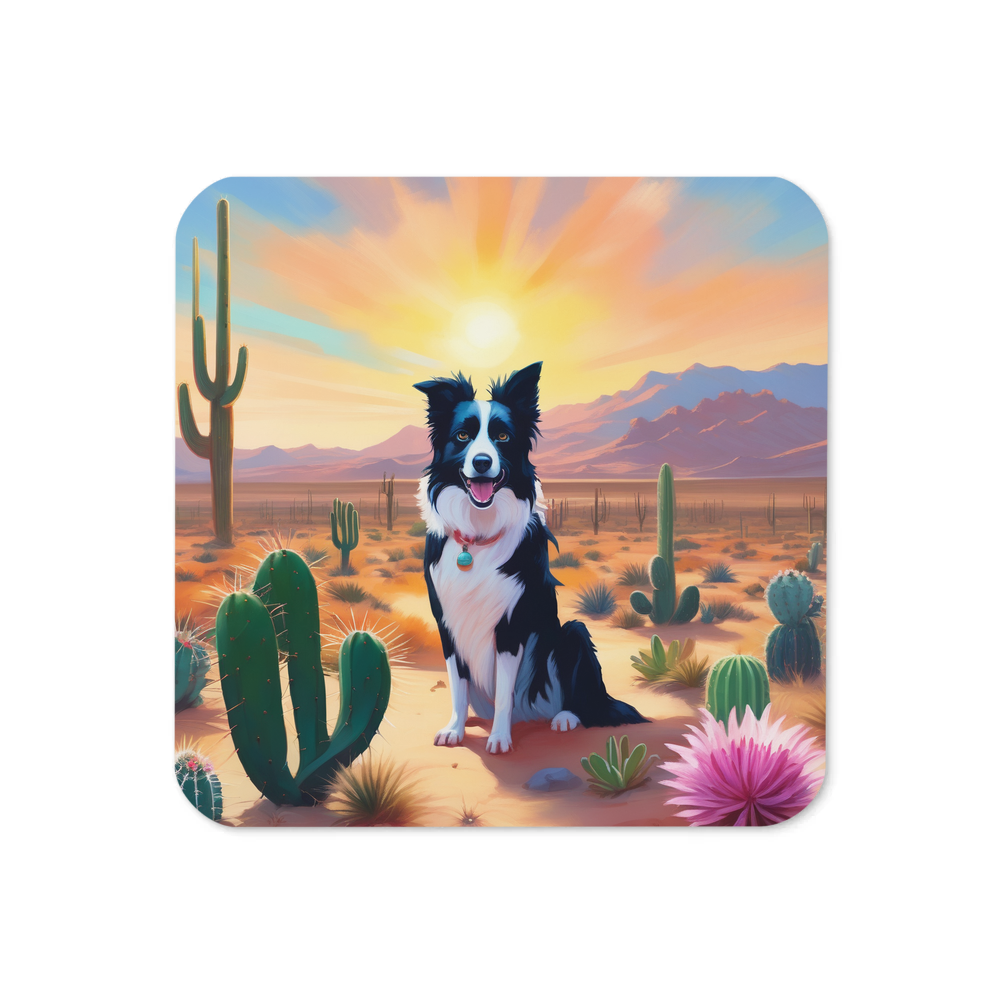 PugMug Custom Border Collie Coaster
