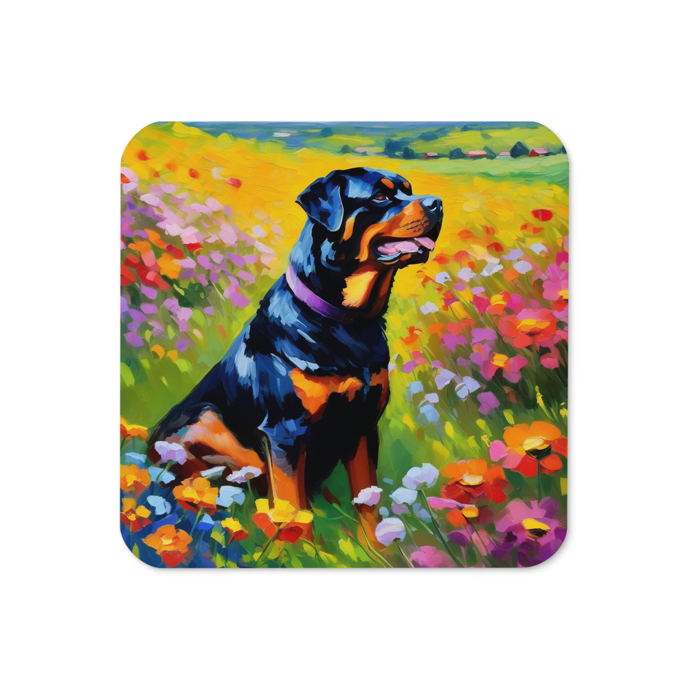 PugMug Custom Rottweiler Coaster