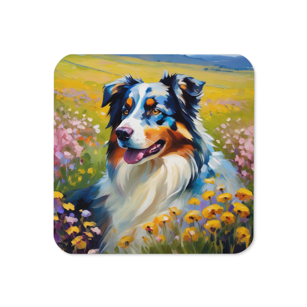 PugMug Custom Australian Shepherd Dog Coaster