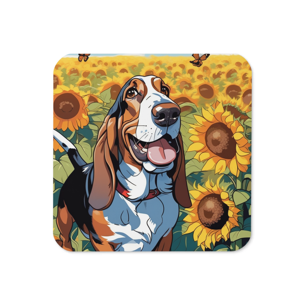 PugMug Custom Basset Hound Coaster