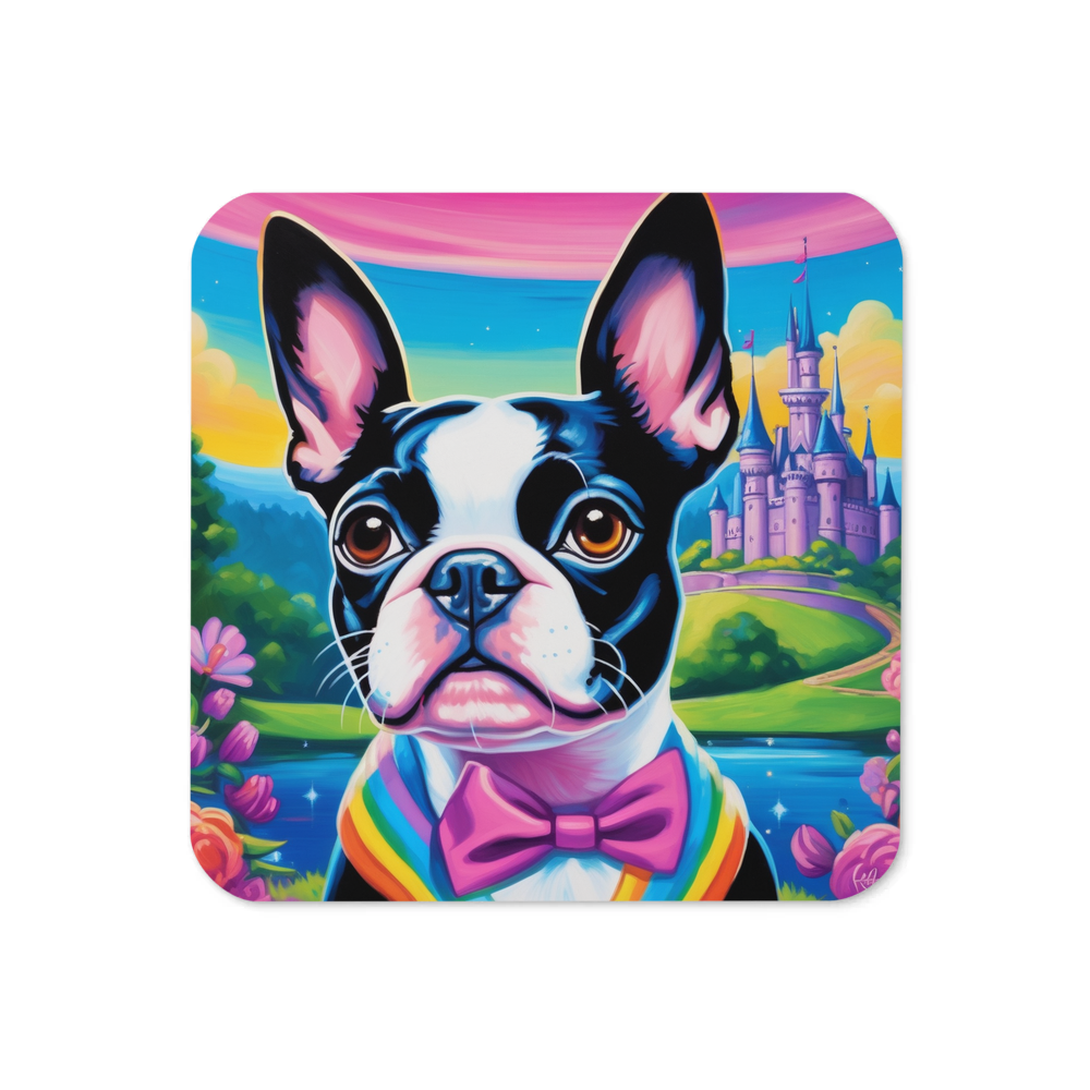 PugMug Custom Boston Terrier Coaster