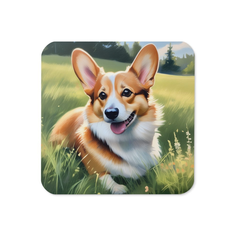 PugMug Custom Pembroke Welsh Corgi Coaster