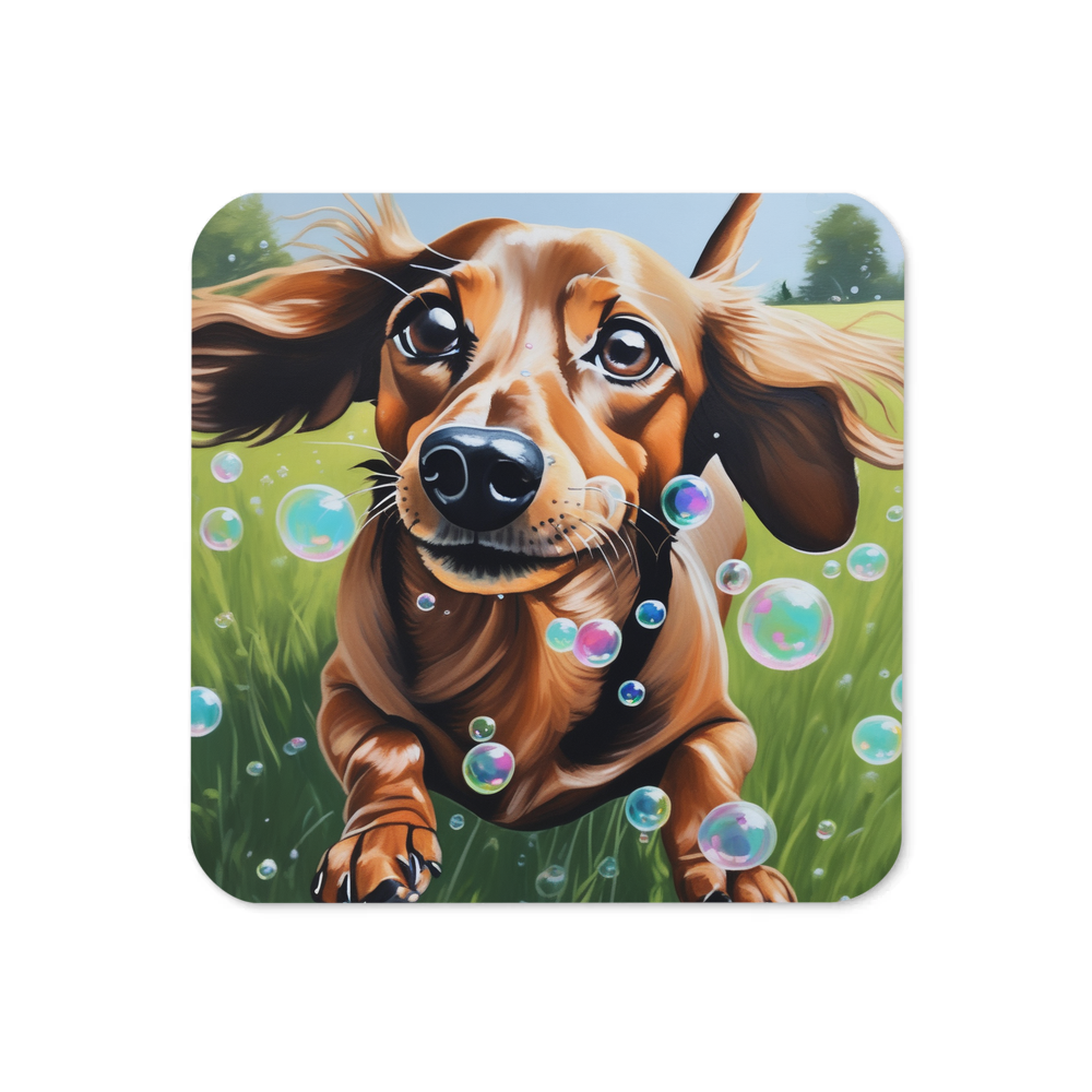 PugMug Custom Tan Dachshund Coaster