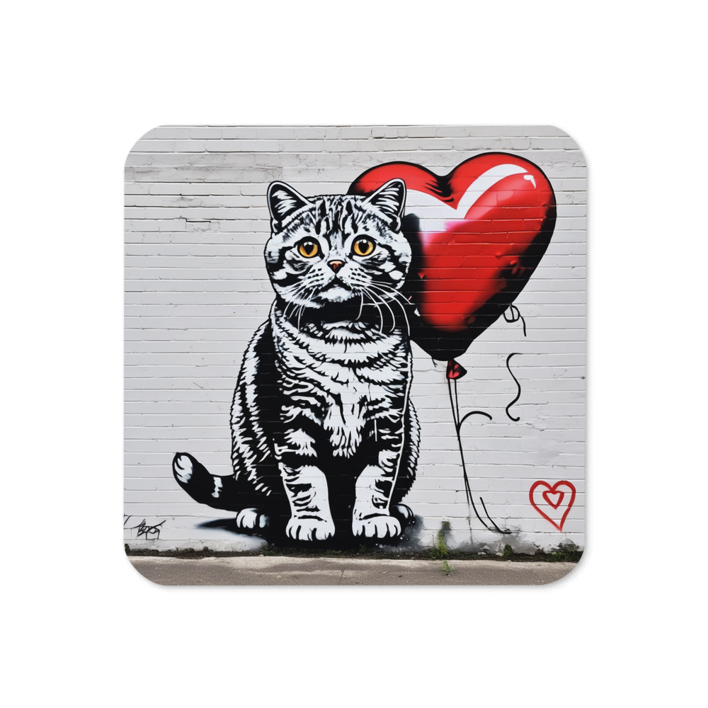 PugMug Custom Tabby Scottish Fold Cat Coaster