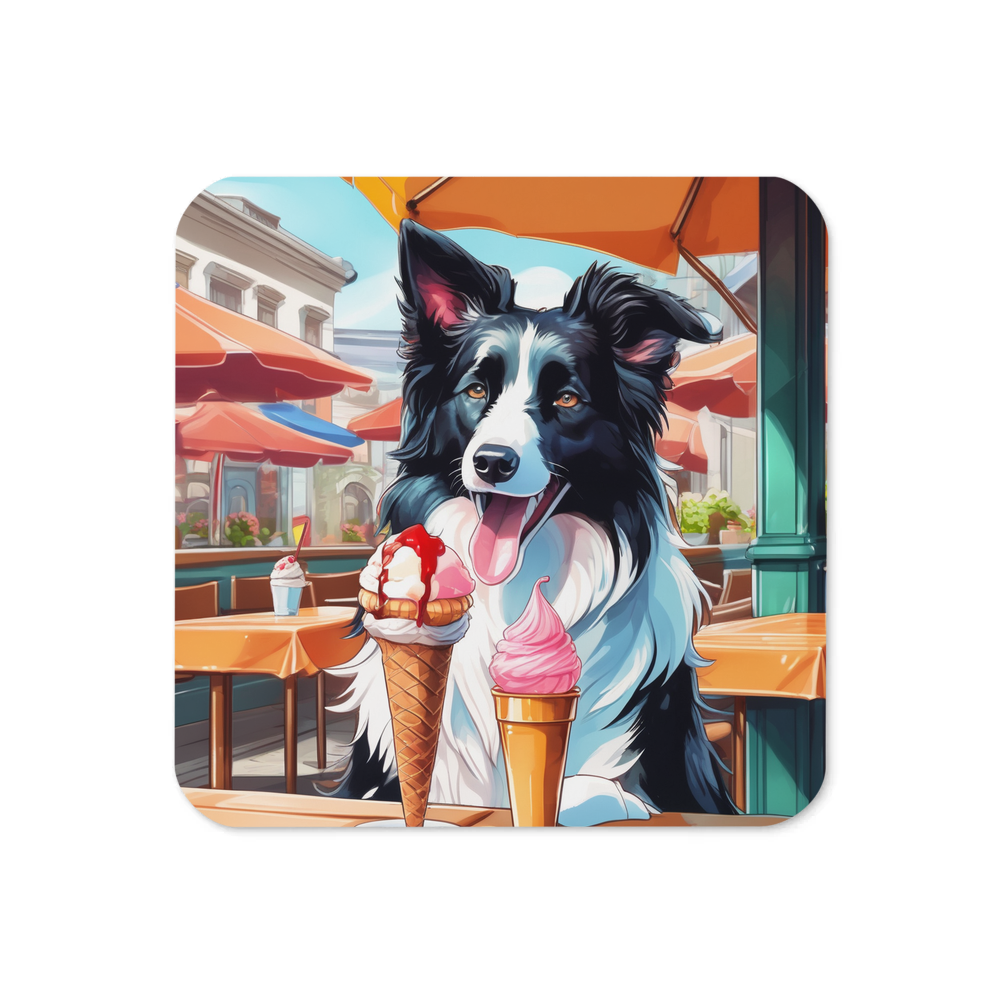PugMug Custom Border Collie Coaster