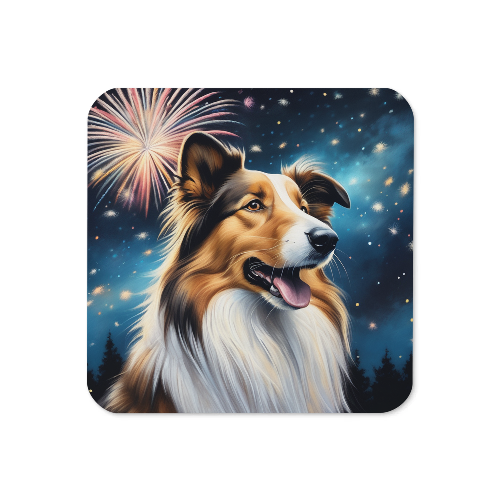 PugMug Custom Collie Coaster