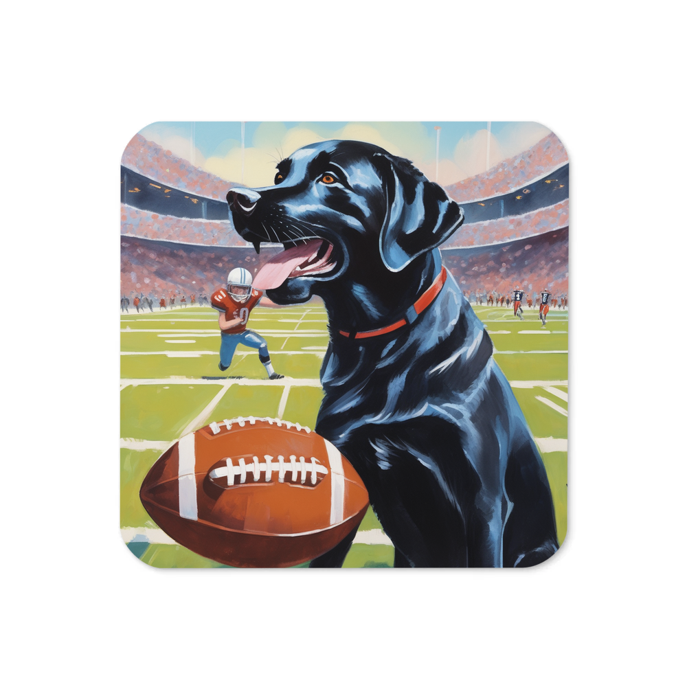 PugMug Custom Black Labrador Retriever Coaster