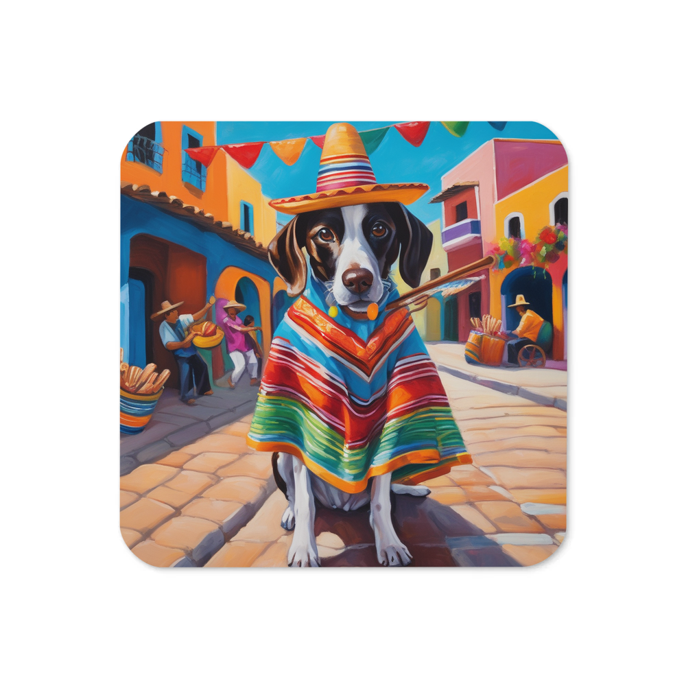 PugMug Custom Pointer Dog Coaster