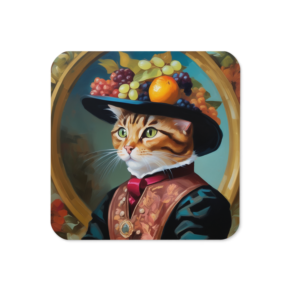 PugMug Custom Tabby Exotic Cat Coaster