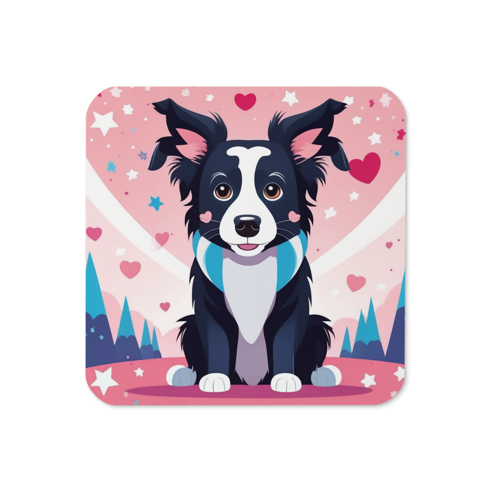 PugMug Custom Border Collie Coaster