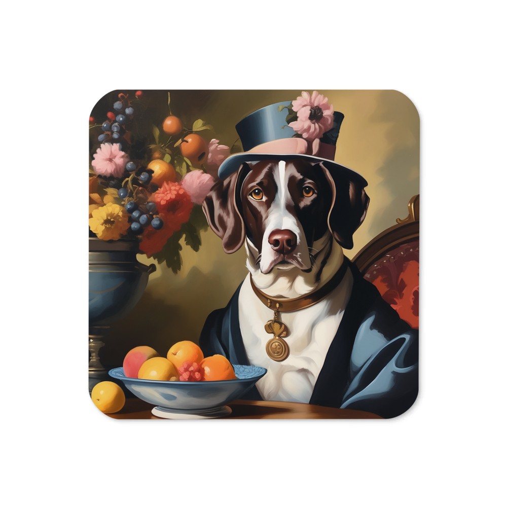 PugMug Custom Pointer Dog Coaster