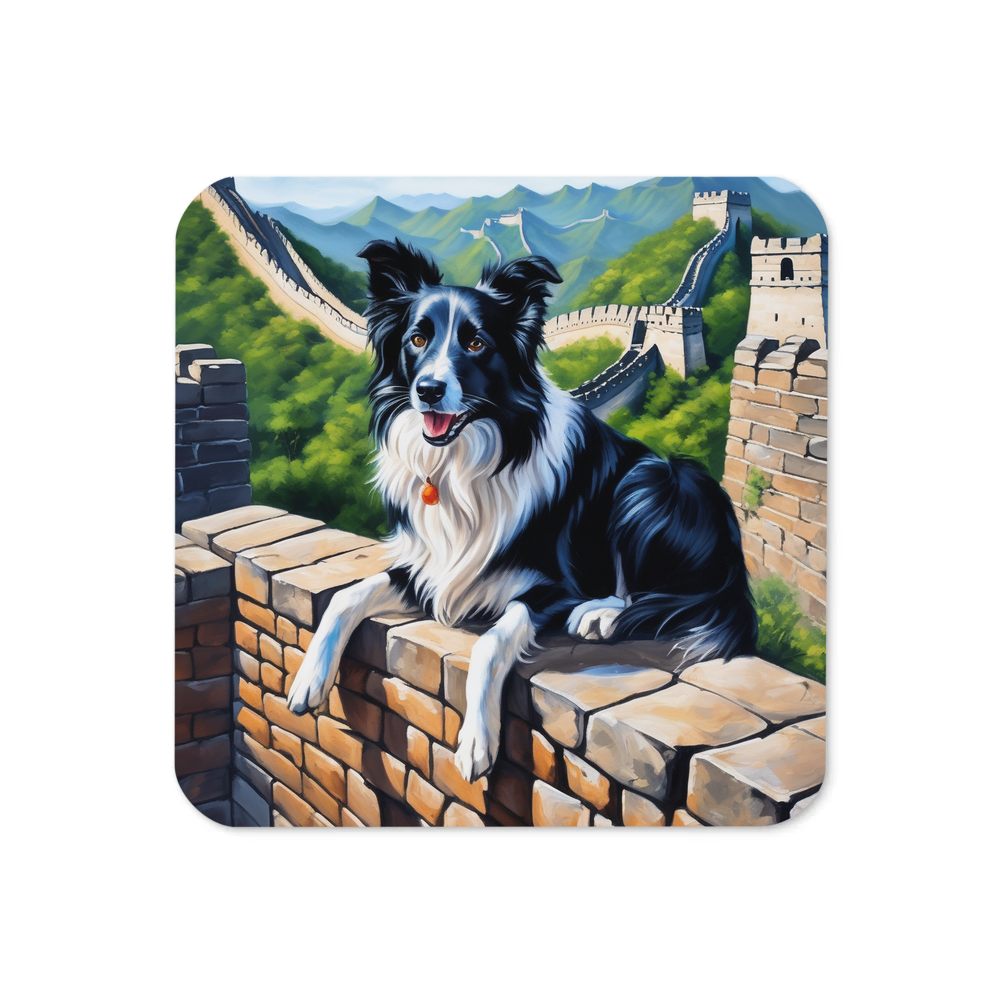 PugMug Custom Border Collie Coaster