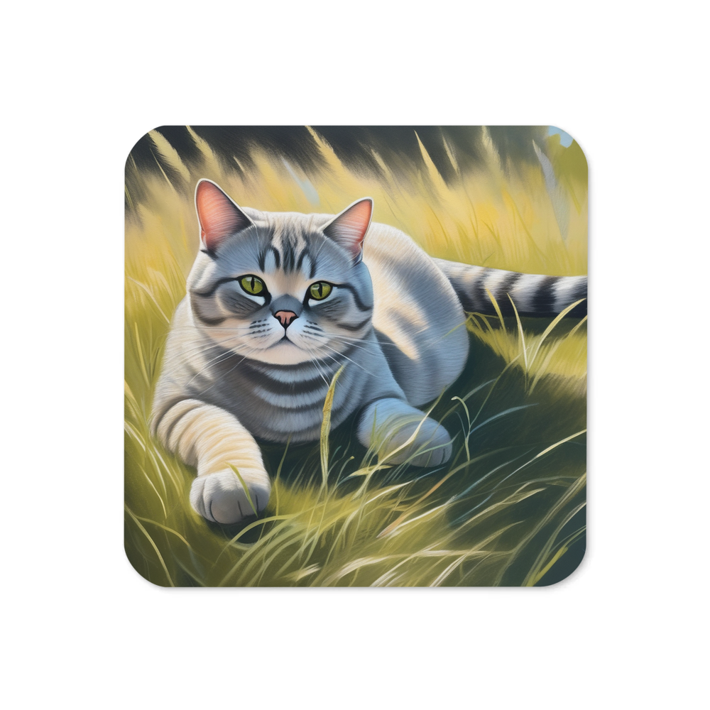 PugMug Custom Tabby British Shorthair Cat Coaster
