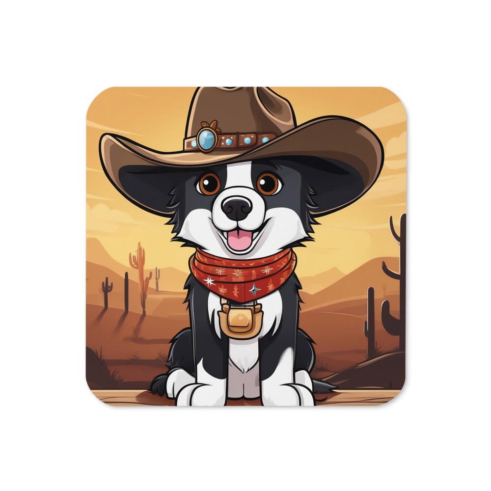 PugMug Custom Border Collie Coaster