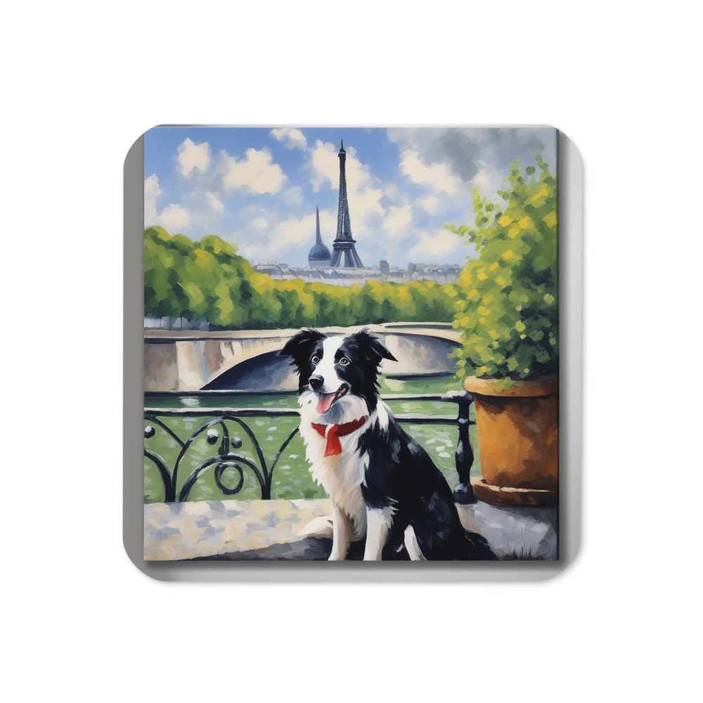 PugMug Custom Border Collie Coaster