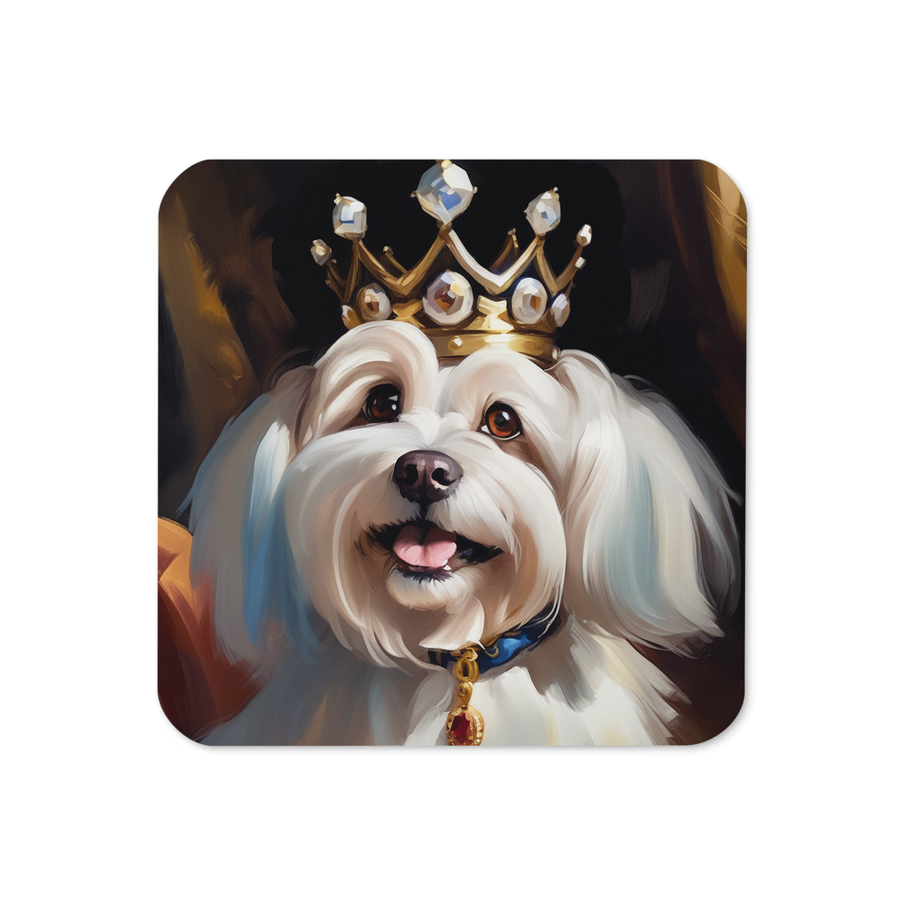 PugMug Custom White Havanese Dog Coaster