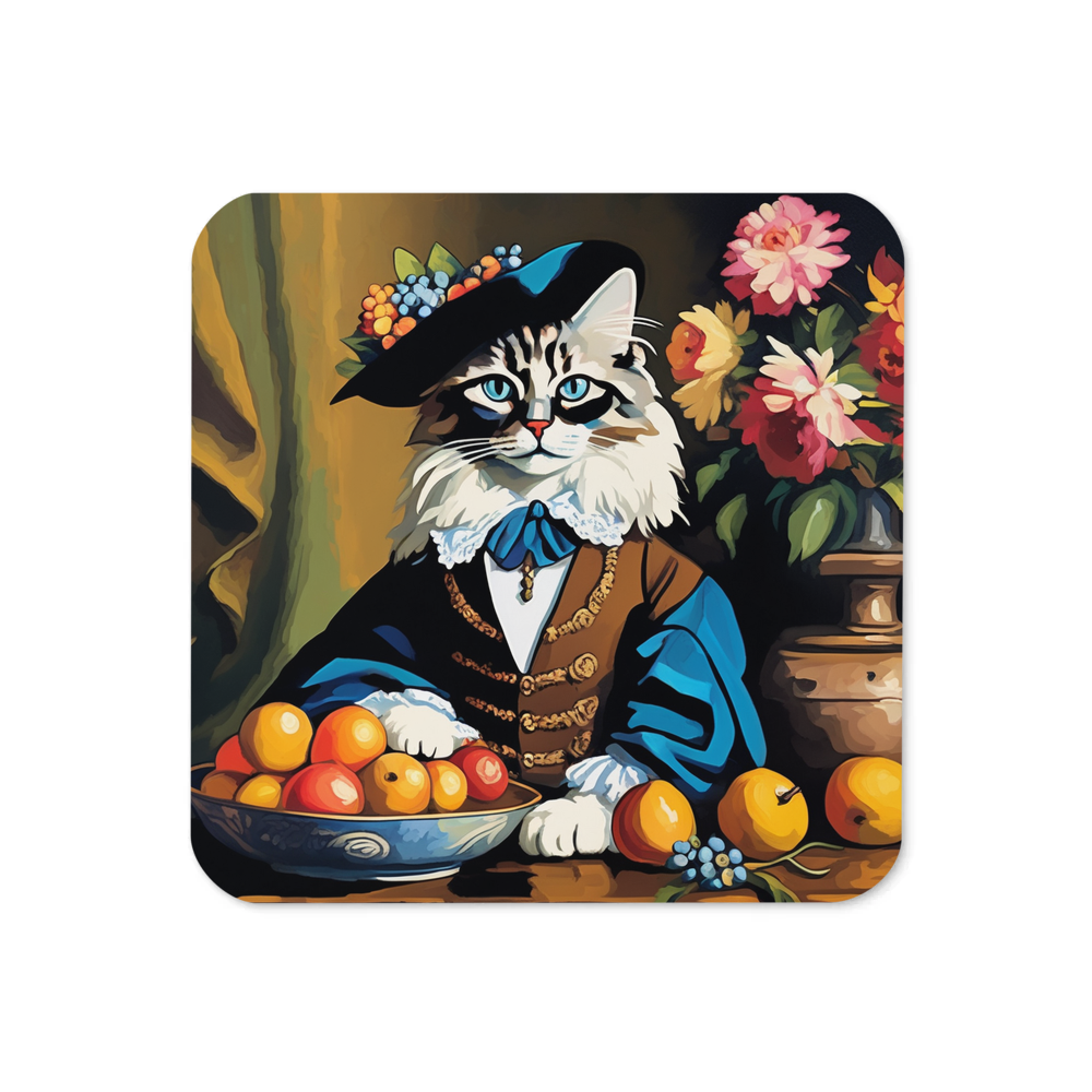 PugMug Custom Tabby Ragdoll Cat Coaster