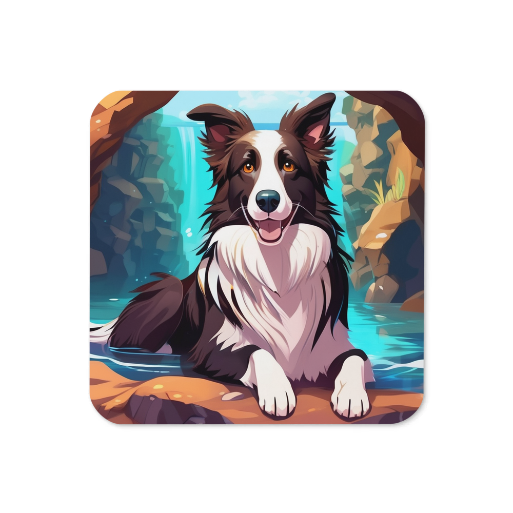 PugMug Custom Border Collie Coaster