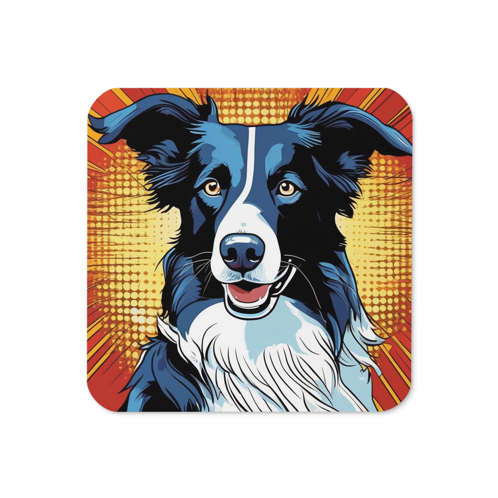 PugMug Custom Border Collie Coaster