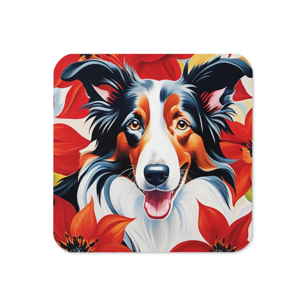 PugMug Custom Border Collie Coaster
