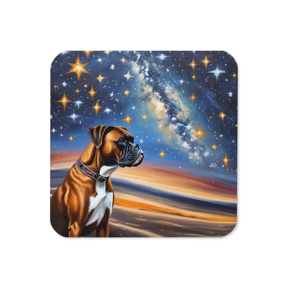 PugMug Custom Boxer Dog Coaster