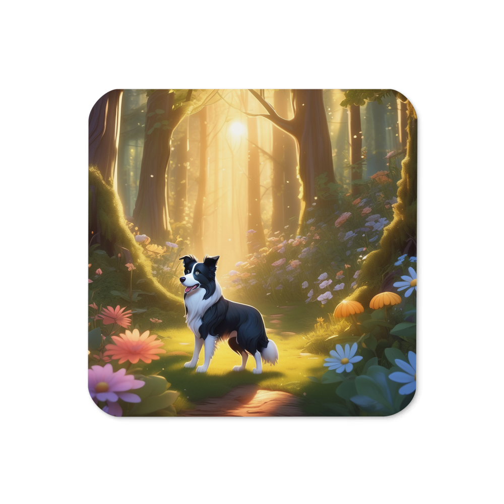 PugMug Custom Border Collie Coaster