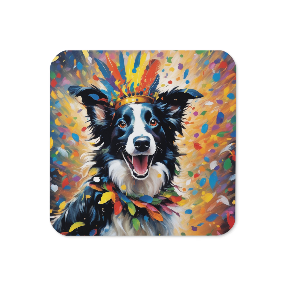 PugMug Custom Border Collie Coaster