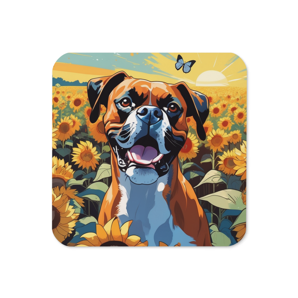 PugMug Custom Boxer Dog Coaster