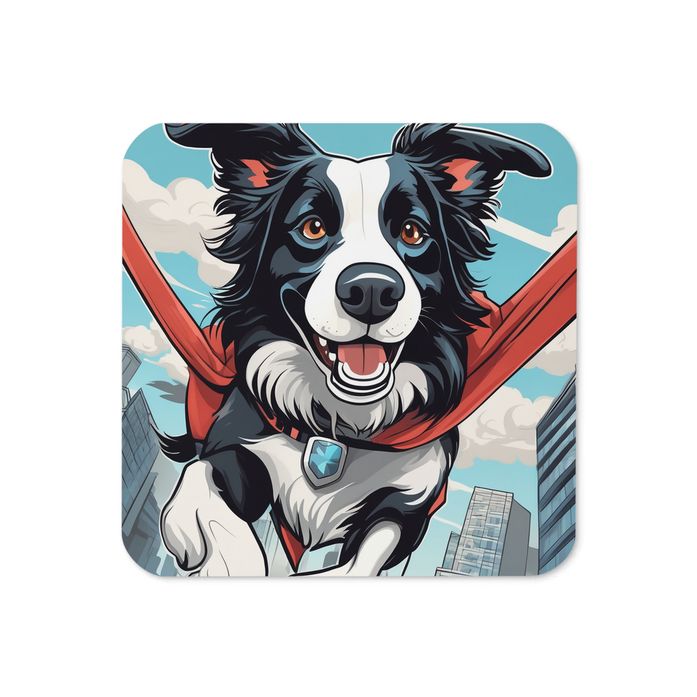 PugMug Custom Border Collie Coaster