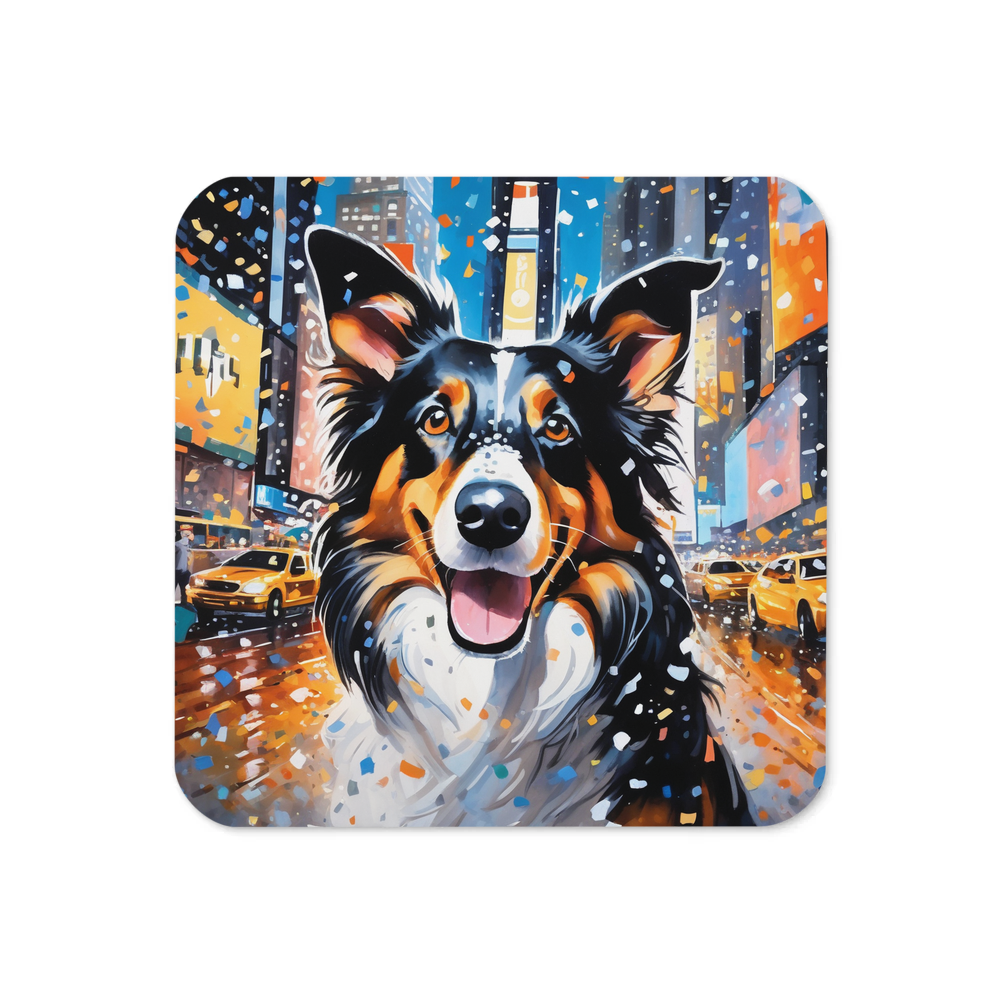 PugMug Custom Collie Coaster