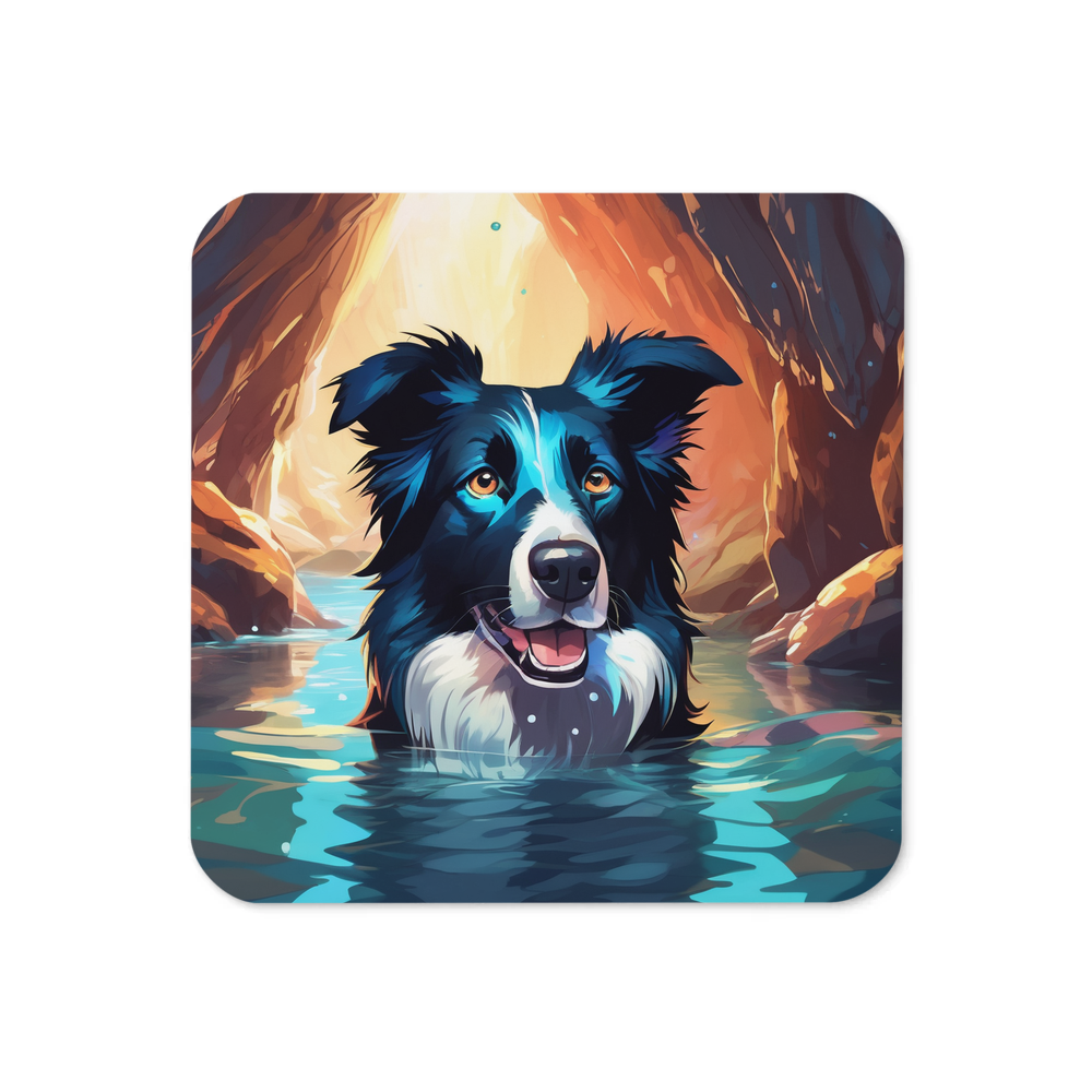 PugMug Custom Border Collie Coaster