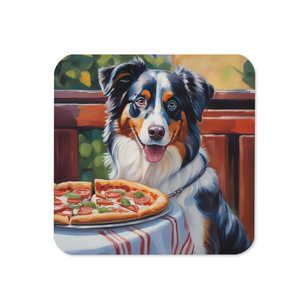 PugMug Custom Australian Shepherd Dog Coaster
