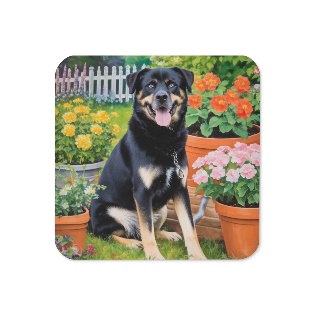 PugMug Custom Blue Coaster