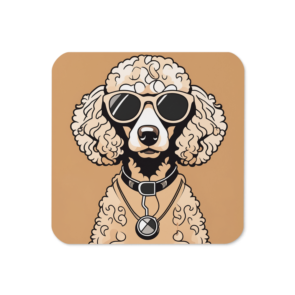 PugMug Custom Tan Poodle Coaster