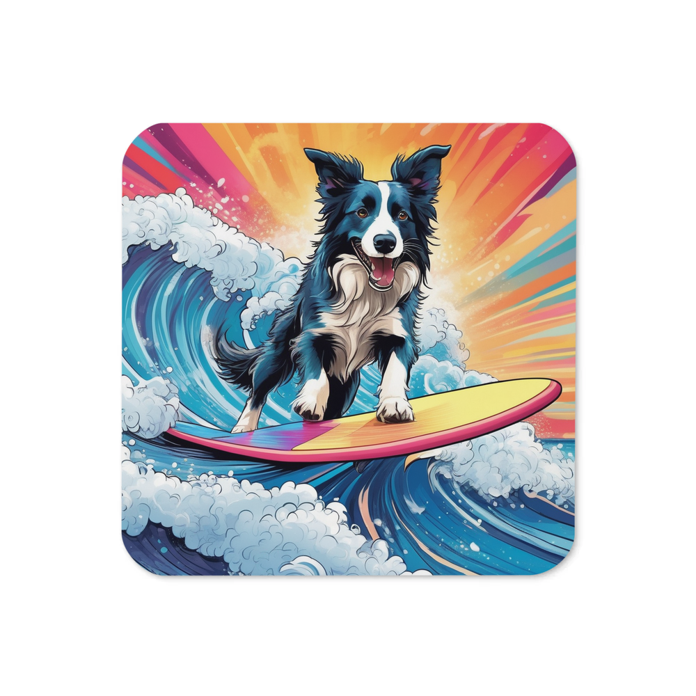 PugMug Custom Border Collie Coaster